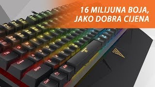 JEFTINA A DOBRA RGB MEHANIČKA TIPKOVNICA  Gamdias Hermes P1 RGB unboxing [upl. by Salisbury]