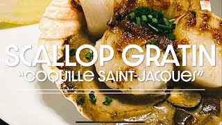 Scallop Gratin Coquilles Saint Jacque scallop recipe seafood [upl. by Ulrich943]