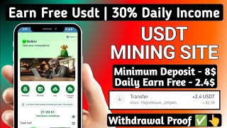 💸New USDT Mining Website Best shoping platform very good profit Best trx Earning Site tron mining [upl. by Melly]