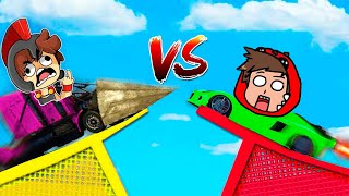 DESTRUCTOR de AUTOS vs SUPER COCHE en la MEGA RAMPA 😂 INVICTOR GTA 5 [upl. by Auhs828]