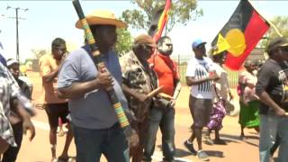 “GLOBAL FRACKDOWN” IN BORROLOOLA  TOP END CLANS UNITE AGAINST FRACKING [upl. by Endys]