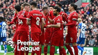 Liverpool go top Arsenal Manchester City settle for draw  Premier League Update  NBC Sports [upl. by Ahsikad793]