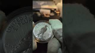 2023 S Morgan and Peace dollar reverse proof unboxing from the US Mint [upl. by Orutra]