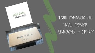 Tobii Dynavox I110 Trial Device Unboxing amp Setup [upl. by Ardnoid]