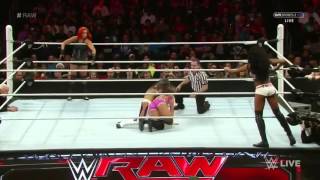 Charlotte amp Becky Lynch vs Brie Bella amp Alicia Fox Raw Latino ᴴᴰ [upl. by Drofdarb]