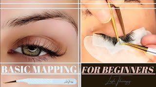 Classic Eyelash Extensions  Basic Mapping  Cat Eye  For Beginners [upl. by Florri986]