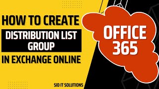 How To Create Distribution List Group in Exchange Online  Microsoft Office 365 Admin Center [upl. by Letnuhs236]