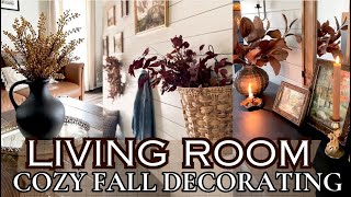 FALL LIVING ROOM DECORATE WITH ME 2024COZY FALL DECORATING IDEASHOW TO CREATE A COZY FALL AMBIENCE [upl. by Hitt]