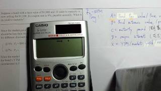 Question of Yield to Maturity Casio fx50FH Prog Demo [upl. by Tryck]