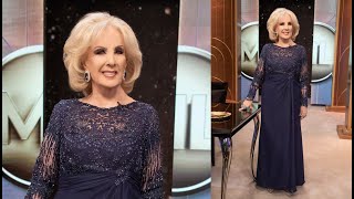 Mirtha ya es una leyenda ¡Mirá su lookazo un vestido de gasa azul y cristales [upl. by Eiduj]