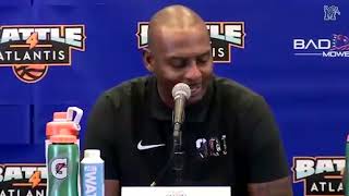 Mens Basketball Battle 4 Atlantis Villanova Press Conference  November 24 2024 [upl. by Naujid]