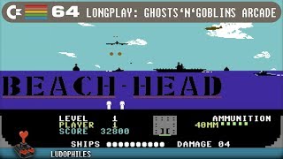 Beach Head C64 Longplay 155 Full Playthrough  Walkthrough no commentary c64 retrogaming [upl. by Ocker]