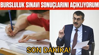 Bursluluk Sınavı Sonuçlarını Açıklıyorumm ❗ [upl. by Nyladnarb]