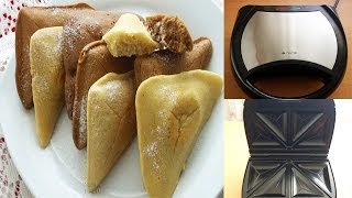 Easy 5 minutes Cake in a Sandwich Toaster [upl. by Enyamrahs]