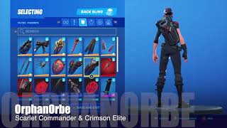 Best Combos For Scarlet Commander amp Crimson Elite NEW MONGRAAL SKIN  Fortnite [upl. by Aiz]