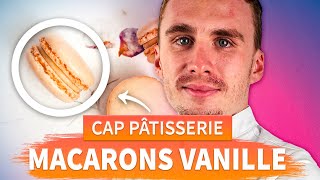 Les macarons vanille  CAP pâtisserie [upl. by Parthen796]