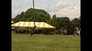 WORLD RECORD Caber Toss by Gene Flynn at the 2012 Highland Games [upl. by Gnen]