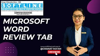 MS Word Review Tab Explained by Chahat Ma’am ✍️📄  Simplify Document Proofreading [upl. by Steel]