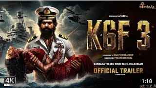 KGF3 release trailer hindi trailer  Rokey king Yesh Actor  Raveena Tandon  Prabhas rebel [upl. by Gross]