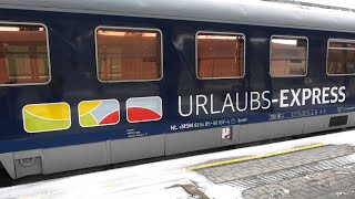 St Anton am Arlberg⛷️Urlaubs Express⛷️UEX bei Ankunft aus HamburgAltona m Taurus 182 519 [upl. by Wilkey]