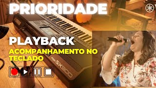 Prioridade Midian lima Playback versão teclado bateria [upl. by Socin694]