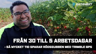 Från 30 till 5 arbetsdagar Så mycket tid sparar Rödsgubben med Trimble GPS [upl. by Lyrak]