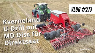 Vlog 213 Kverneland UDrill mit MD Disc für Direktsaat Das funktioniert [upl. by Acirrej625]