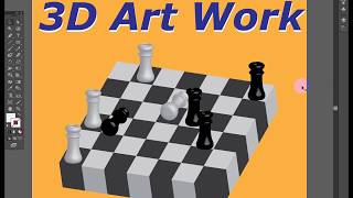 3d chess board adobe illustrator [upl. by Buseck39]