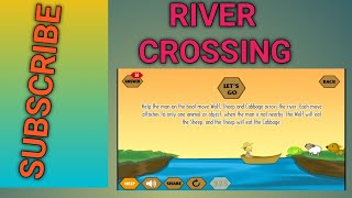 HOW TO PLAY RIVER CROSSING GAME how to solve river crossing increase iq level of child puzzles [upl. by Dareece]