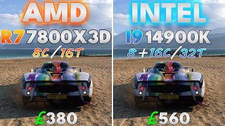 Ryzen 7 7800X3D Vs Intel i9 14900K  GeForce RTX 4090  1080p  12 Games [upl. by Harshman]