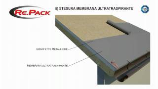 Montaggio tetto ventilato con coperture SANDWICH [upl. by Alra]