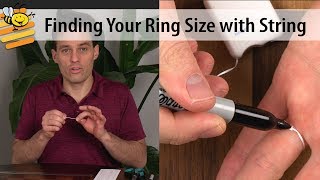 How to Find Your Ring Size at Home Using String or Floss  LDS Honey [upl. by Nameerf810]