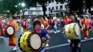 07 Morioka Sansa Odori  盛岡さんさ踊り〜一万鼓舞太鼓大パレード [upl. by Irish771]