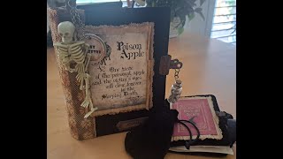 Poison Apple Halloween Junk Journal with a Mini Witches Companion Journal SoldThank you [upl. by Ann]