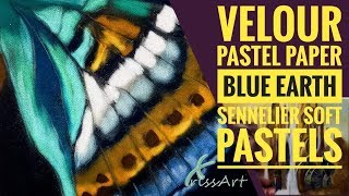 How to use Velour Pastel Paper with Soft Pastels 2018 [upl. by Ilrahs]