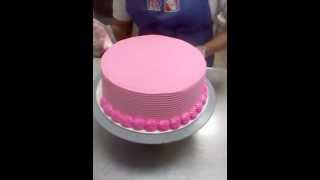 How to Decorate an Ice Cream Cake Part 1 [upl. by Collier730]