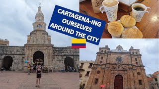 Travel Vlog Cartagena  Free Walking Tour Around Cartagena Colombia [upl. by Lowell]