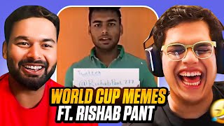 RISHABH PANT REACTS TO RISHAB PANT MEMES feat RishabhPantYoutube17 [upl. by Glennie]