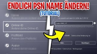 😍 ENDLICH PSN NAMEN ÄNDERN SO FUNKTIONIERT ES TUTORIAL [upl. by Kare]