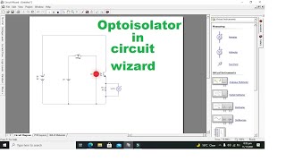 how to use optoisolator in circuit wizard  optocoupler in circuit wizard [upl. by Novj]