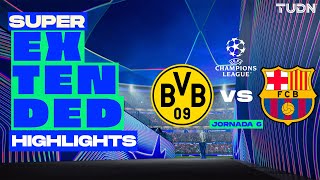 SUPER EXTENDED HIGHLIGHTS  Borussia Dortmund vs Barcelona  UEFA Champions League 2425  TUDN [upl. by Adnwahsor]