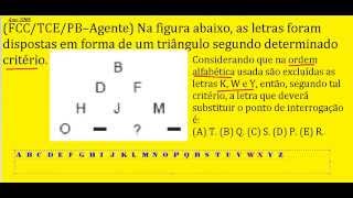 Curso de Raciocínio Lógico com Letras e Palavras Teste psicotécnico do Detran ou de concursos [upl. by Fairfax]