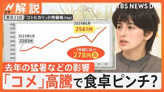 「このままだと再値上げ」おにぎり360円→430円に 猛暑影響“1等”のお米が高騰 2等米は“早炊き”でおいしく【Nスタ解説】｜TBS NEWS DIG [upl. by Nyrehtac521]