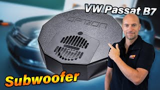 Aktivwoofer anstatt Reserverad  unsichtbarer Bass im Auto  Passat B7  Drive10BRA [upl. by Etta]