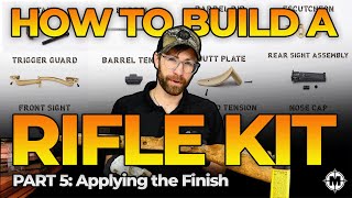 How to Build a Muzzleloader Rifle Kit Part 5 Applying the Finish kitbuild muzzleloaders [upl. by Orferd]