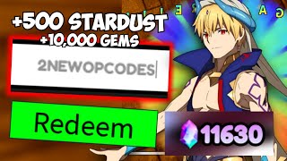 2 NEW OP CODES 500 FREE STARDUST amp 10000 GEMS  All Star Tower Defense Update Log [upl. by Ahsienal]