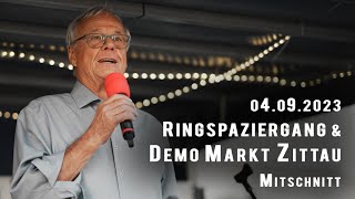 Spaziergang und Montagsdemo 04092023 in Zittau [upl. by Assilrac]