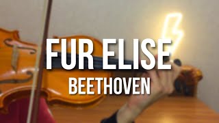 Fur Elise  Beethoven violin [upl. by Claude]