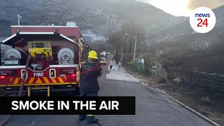 WATCH  Mountain blaze in Kalk Bay contained emergency services on high alert [upl. by Karas]