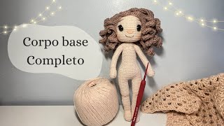 COMO FAZER CORPO DE BONECA AMIGURUMI  COMO PERSONALIZAR  linhamoderna amigurumi [upl. by Ralfston]